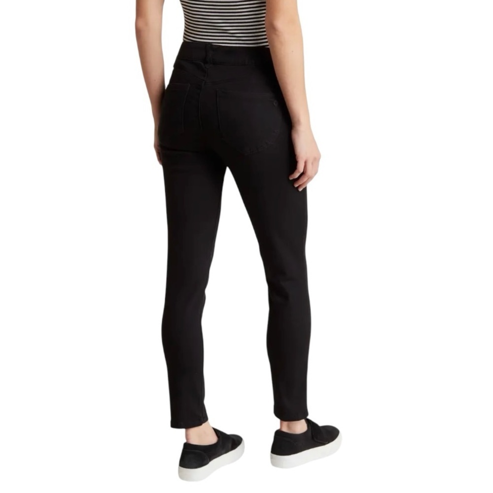 Democracy Abroad Solution Black Mid Rise Skinny Stretch Jeans Women’s 10 - Picture 2 of 13